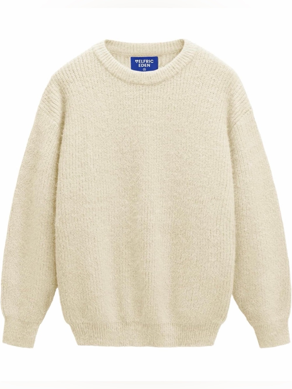 NWT Aelfric Eden Oversized Knit Sweater Apricot Cream Size Large Soft Cozy